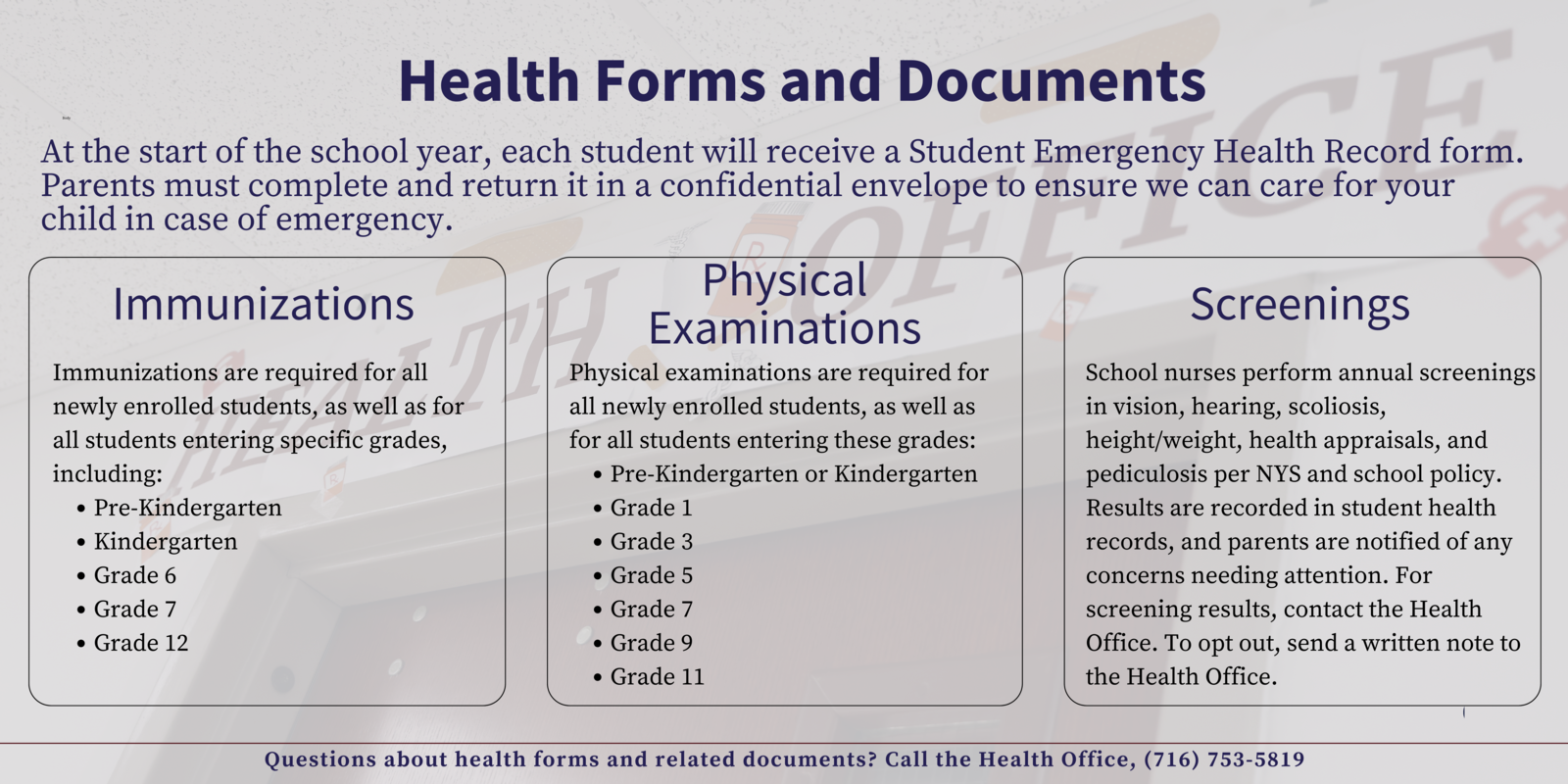 Health Forms and Documents
