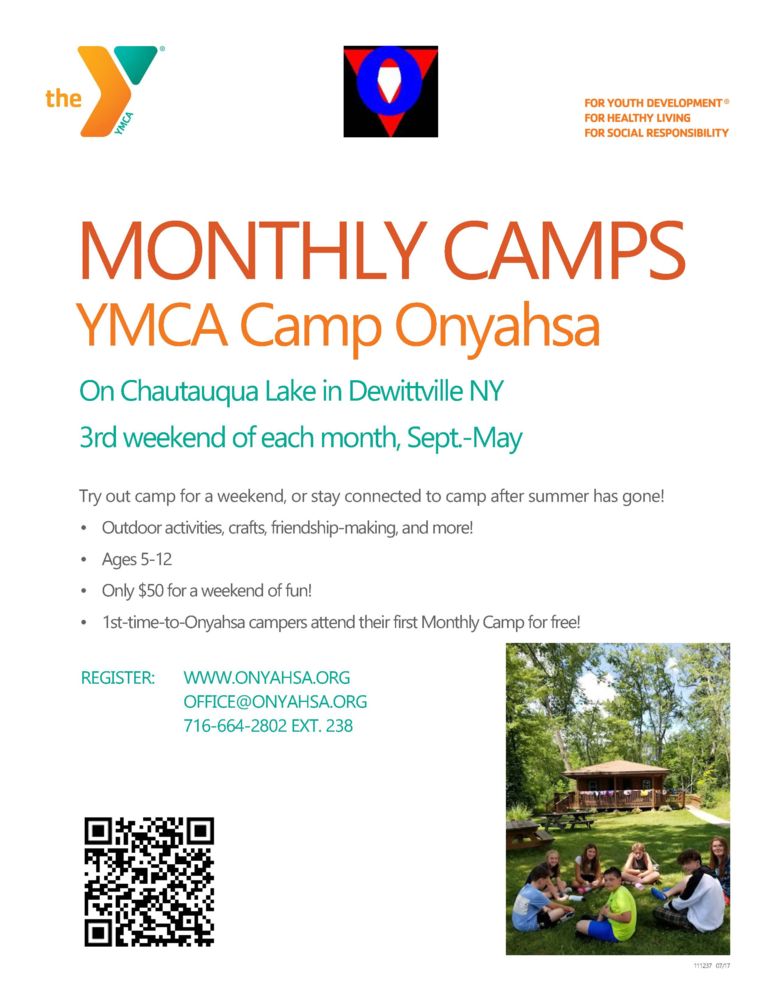 Monthly Camp Flier